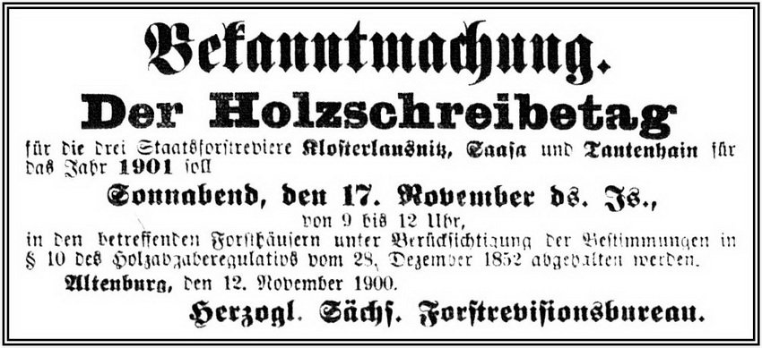 1900-11-17 Kl Holzschreibetag